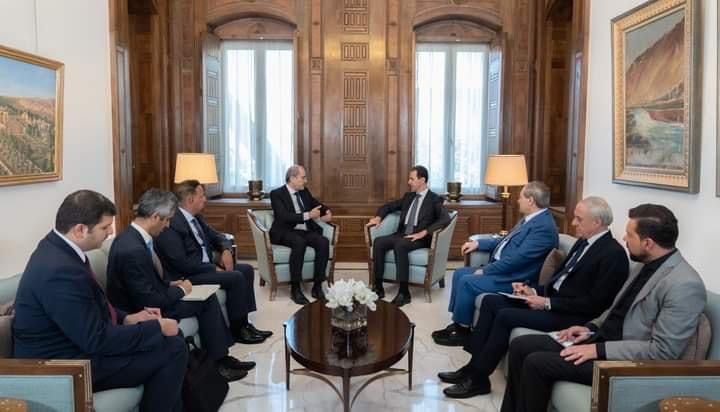الرئيس الأسد يستقبل وزير خارجية الأردن