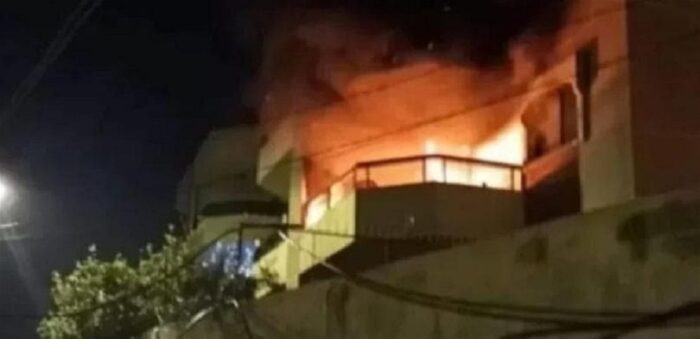 حريق داخل منزل نقيب محامي طرابلس