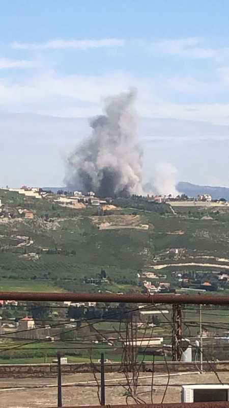 سلاح الجو الاسرائيلي المعادي نفذ غارة بالصواريخ استهدف فيها محيط بلدة الخيام