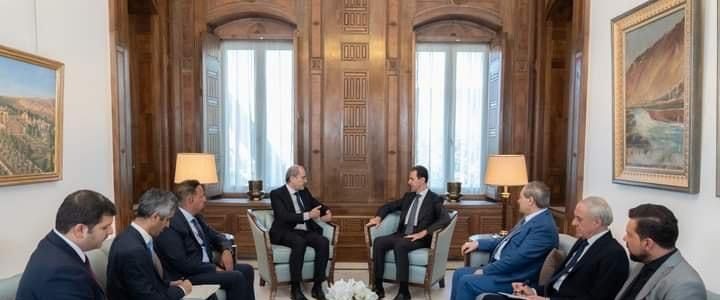 الرئيس الأسد يستقبل وزير خارجية الأردن