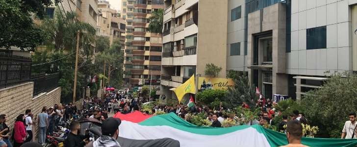 اعتصامات طلابية في عدد من جامعات لبنان دعمًا لغزة (فيديو، صور)