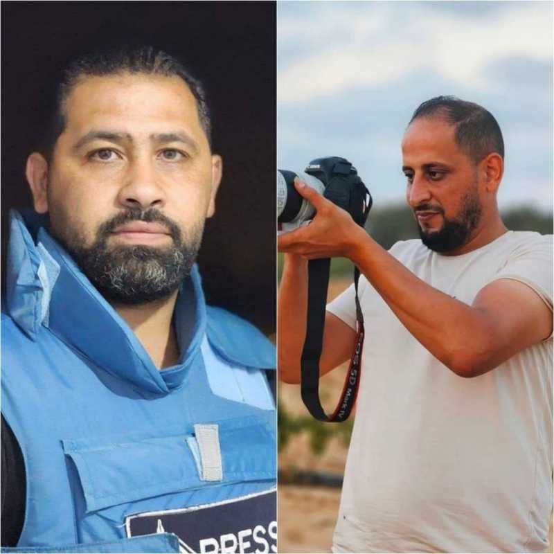 صحافيّان يرتقيان من غزّة إلى عدالة السماء