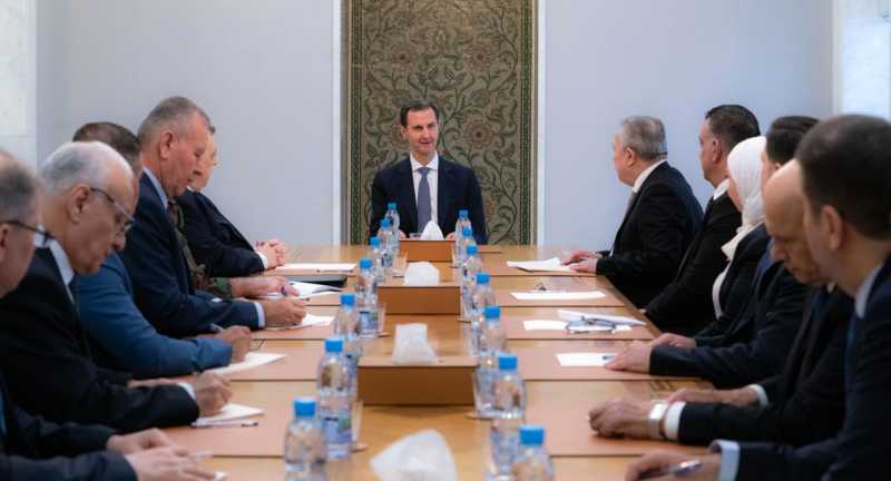 الرئيس بشار الأسد الأمين العام لحزب البعث العربي الاشتراكي يرأس اجتماعاً للقيادة المركزية الجديدة للحزب
