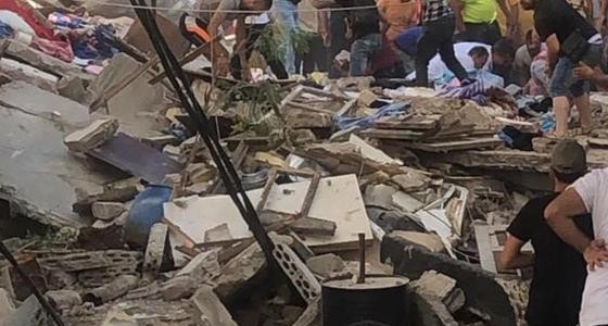 انهيار مبنى في طرابلس وسقوط جرحى.
