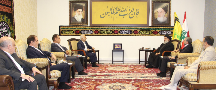 نصر الله يستقبل وفداً  من لجنة السياسة الخارجية والأمن في مجلس الشورى الإسلامي في إيران
