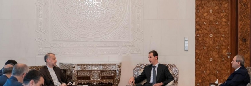 الرئيس بشار الأسد خلال يستقبل وزير الخارجية الإيـراني حسين أمير عبد اللهيان