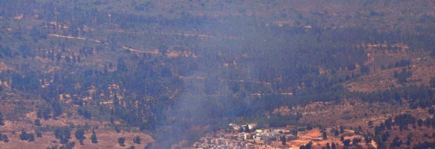 مشاهد من أماكن استهداف مستوطنة كريات شمونة
